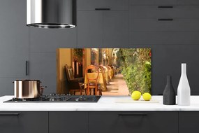 Szkło Ozdobne do Kuchni Stylowa Kawiarnia Uliczna