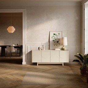 Kremowa komoda 180x75x40 cm Solei – MOME