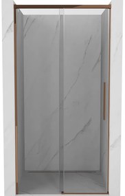 Mexen Rox drzwi prysznicowe rozsuwane 125 cm, transparent, różowe złoto - 8C2-125-000-60-00