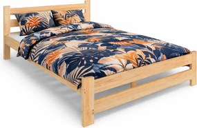 Skandynawskie Łóżko Drewniane Dwuosobowe 160X200 C4-B80