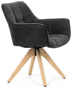 Zestaw krzeseł do jadalni HC-D7180 GREY2, 2 szt.