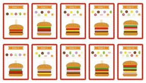 Woopie green drewniany burger restauracja układanka dla dzieci 15 el. certyfikat fsc