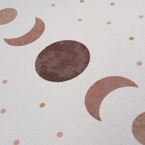 Kremowy dywan dziecięcy odpowiedni do prania ø120 cm Coco 1136 – Ayyildiz Carpets