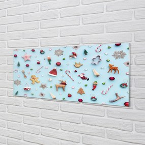 Szklany Panel Słodkie Świąteczne Dekoracje