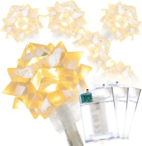 Zestaw oświetleniowy - Gwiazdy, 20 LED, ciepła biel, 3 szt