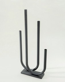 Świecznik metalowy Sculptura 30x9x69 cm