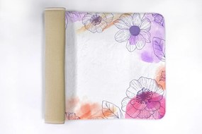 Dywanik pod prysznic Dywanik pod prysznic Kwiaty Akwarele