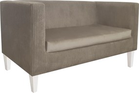 Sofa Monaco : Kolor nogi - Biała, Kolor tkaniny - Paros2/Poso2, Typ tkaniny - Kronos/Poso, Wysokość nogi - 15 cm