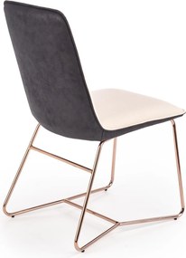 Krzesło z podstawą w kolorze różowego złota K390