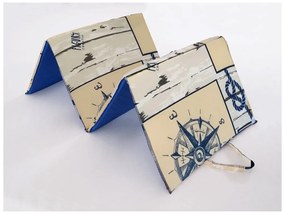Leżak plażowy MARINE 137x49 cm, beżowy