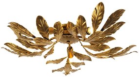 Vintage lampa sufitowa antyczne złoto 5-punktowe - Linden klasyczny/Antyczny Oswietlenie wewnetrzne