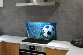 Szkło do Kuchni na Ścianę Futbolowa Wizja w Błękicie