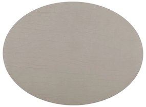 Szarobeżowa mata stołowa ze skóry z recyklingu ZicZac Titan, 33x45 cm