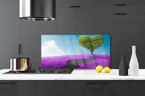 Dekor Szklany do Kuchni Ścieżka Przez Letnią Polanę