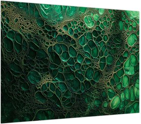 Obraz - Zielony mikroskopowy obraz (70x50 cm)