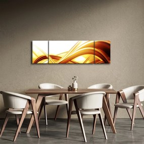 Obraz - Żółta abstrakcja (170x50 cm)
