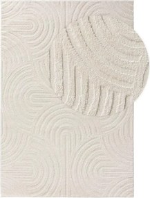 Strukturalny kremowy dywan do salonu Paloma