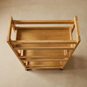 Wąski regał łazienkowy na kółkach, 3 półki KLUK, 76 cm