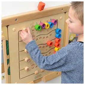 Masterkidz kolorowe gąsieniczki nauka liczb i ilości - tablica ścienna edukacyjna montessori