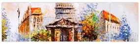 Obraz - Malowana miejska pamiątka (170x50 cm)
