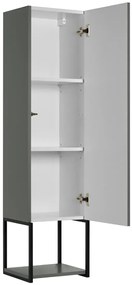 Szafka łazienkowa LOV 33 cm szaro-zielony półmat wysoka  KROFAM