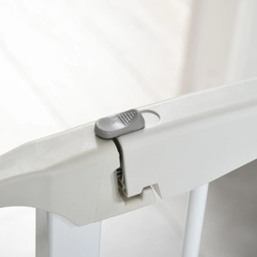 Barierka ochronna dla psów 3 panele tworzywo sztuczne łatwa instalacja bezpieczeństwo biały | Aosom PL