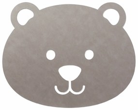 Szarobeżowy dywan dziecięcy z ekoskóry tkany ręcznie 73x92 cm Bear XXL Cloud – LIND DNA