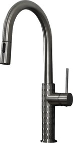 Architek Bateria zlewozmywakowa wyciągana głowica prysznicowa kolorze szczotkowanej miedzi - Essebagno