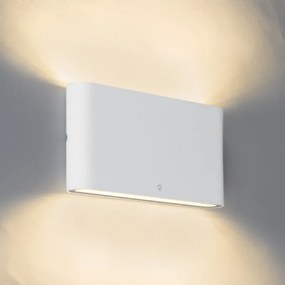 Zewnetrzna Lampa ścienna biała 17,5 cm z LED IP65 - Batt Nowoczesny Oswietlenie zewnetrzne