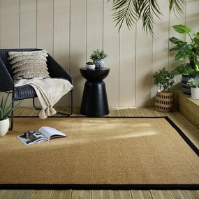 Czarno-jasnobrązowy dywan odpowiedni na zewnątrz 120x170 cm Sisal Look – Flair Rugs