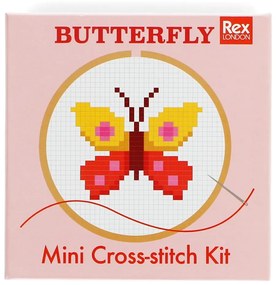 Zestaw kreatywny Cross-stitch Kit Butterfly – Rex London
