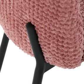 Zestaw krzeseł do jadalni Bouclé CT-W1077 PINK2, 4szt.