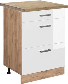 Szafka dolna do kuchni biały wysoki połysk 60x60x81.6 r-line