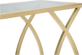 Stolik ze szklanym blatem 25.5x45.5 cm Glam – Mauro Ferretti