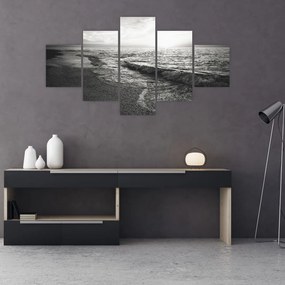 Obraz - Na brzegu morza (125x70 cm)