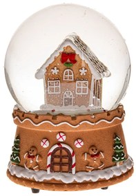 Figurka grająca z żywicy polimerowej (wysokość 14,5 cm) Snowy House – Dakls