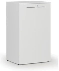 Szafa biurowa z drzwiami PRIMO WHITE, 3 półki, 1335 x 800 x 640 mm, biały