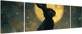 Obraz - Zając z księżycem (170x50 cm)
