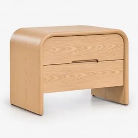 Stolik Pomocniczy Prostokątny 45x40 Cm Z Mdf Claudres Roble - Sklum