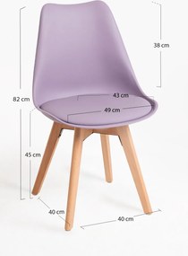 Zestaw 4 Krzese Synk Basic