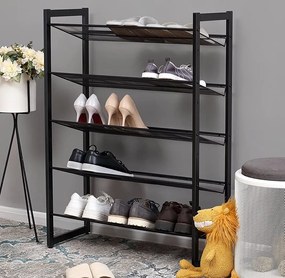 Metalowy regał na buty Belfort 5 półek