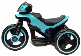 Baby Mix Elektryczny motocykl dla dzieci Policeniebieski, 100 x 50 x 61 cm