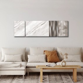 Obraz - Marmur ze srebrnymi liniami (170x50 cm)