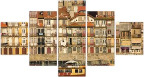 Obraz - Dzielnica Waterfront, Portugalia (125x70 cm)