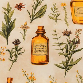 Poszewka na poduszkę z mikrofibry APOTHECARY 45x45 cm, kremowy