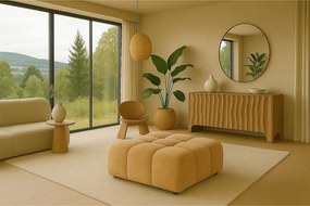 Pufa, pufa modułowa Bolla, tkanina Bluvel, Latte