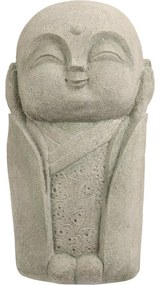 Dekoracja ogrodowa Budda nie słyszy, 14,5 x 27 x 13 cm, polyresin