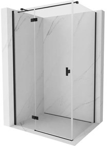 Mexen Mist-H T kabina prysznicowa uchylna lewa 115 x 110 cm, transparent, czarna - 8A5T-115-110-70-00-L