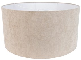 Abażur materiałowy jasnobrązowy okrągły 50/50/25 Nowoczesny