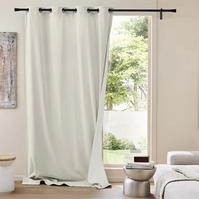 Beżowa zasłona termiczna sztruksowa 140x260 cm Madison – douceur d'intérieur